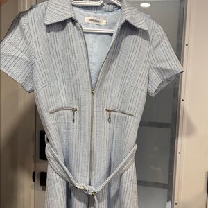 Jewels Blue & White Dress